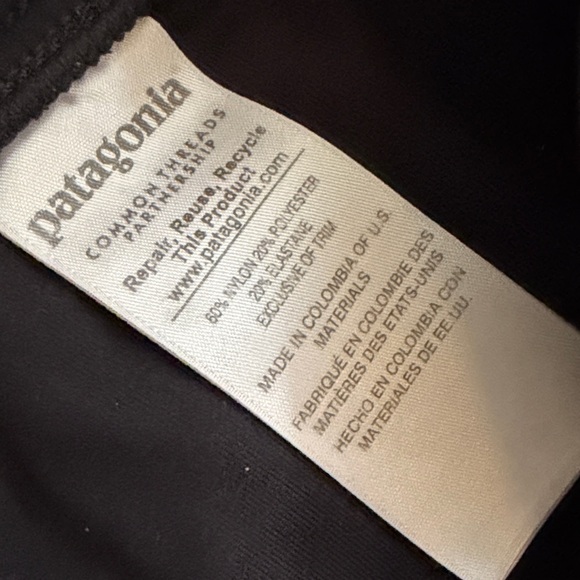 PATAGONIA Men's Black Borderless Run Tights. - Picture 2 of 6